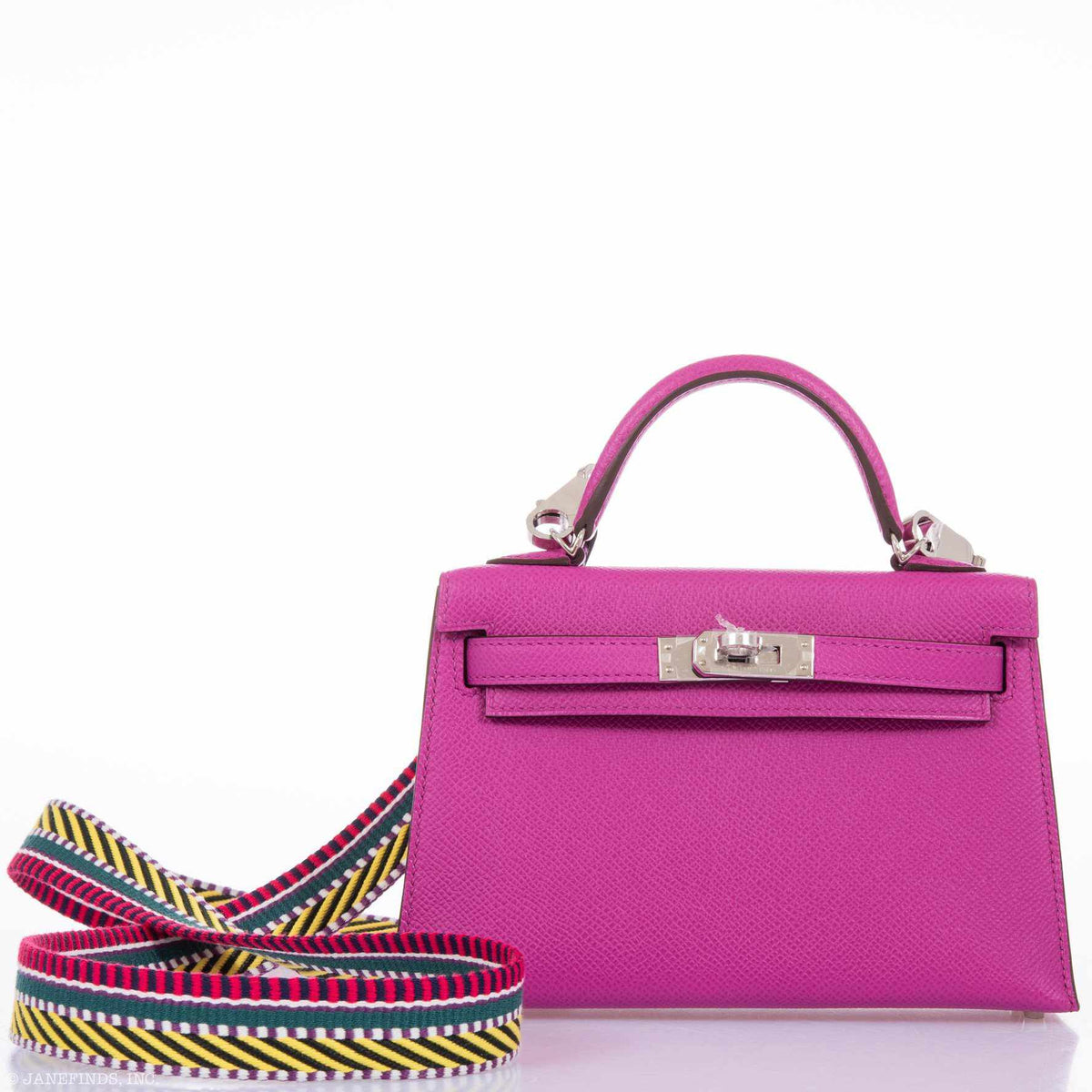 Hermes Kelly 20 Mini II Sellier Magnolia Epsom leather Palladium Hardware Hermes