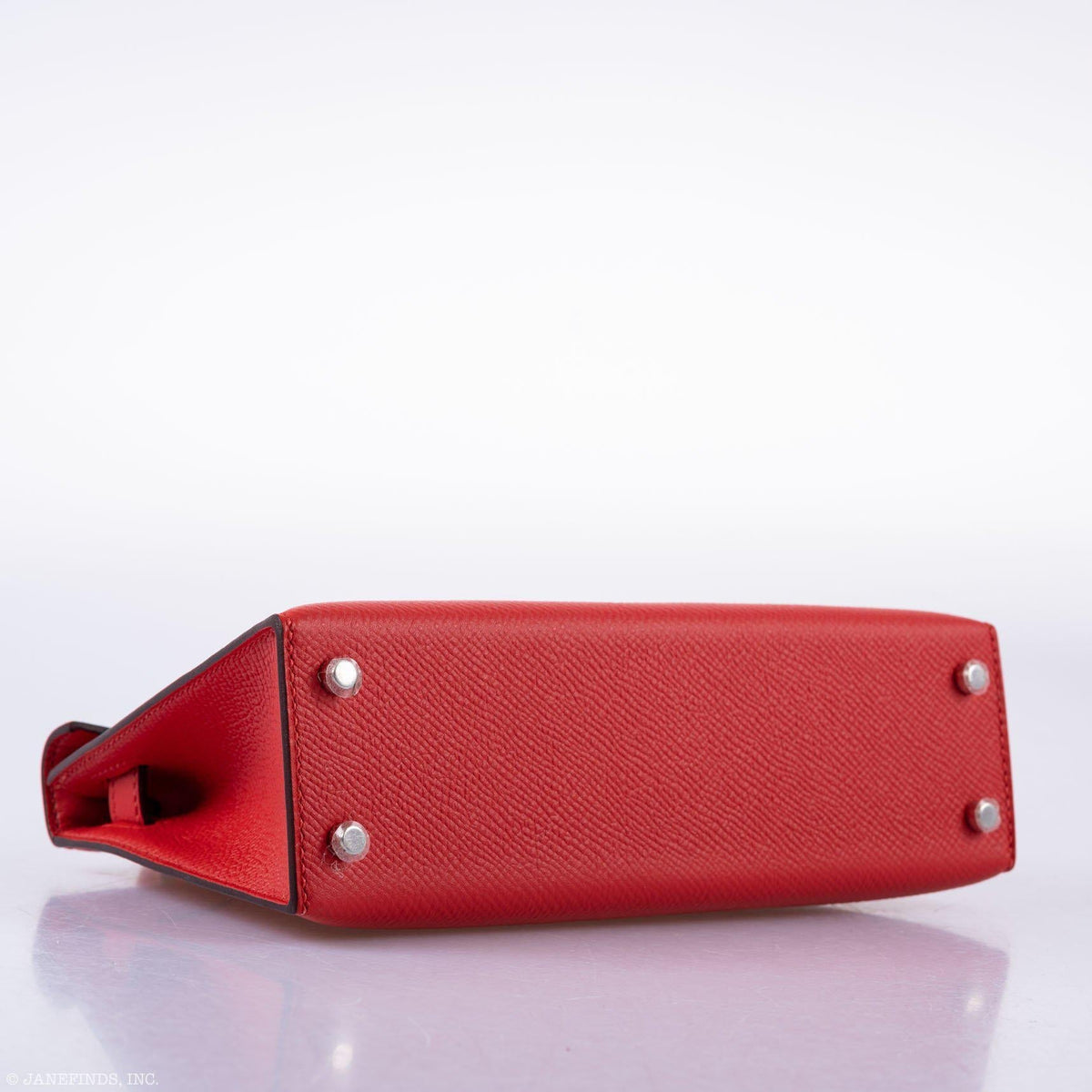 Hermes Kelly 20 Mini II Sellier Rouge Tomate Epsom Palladium Hardware Hermes