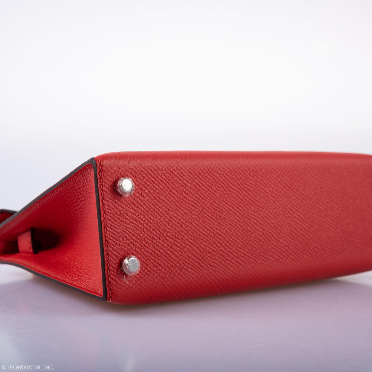 Hermes Kelly 20 Mini II Sellier Rouge Tomate Epsom Palladium Hardware Hermes