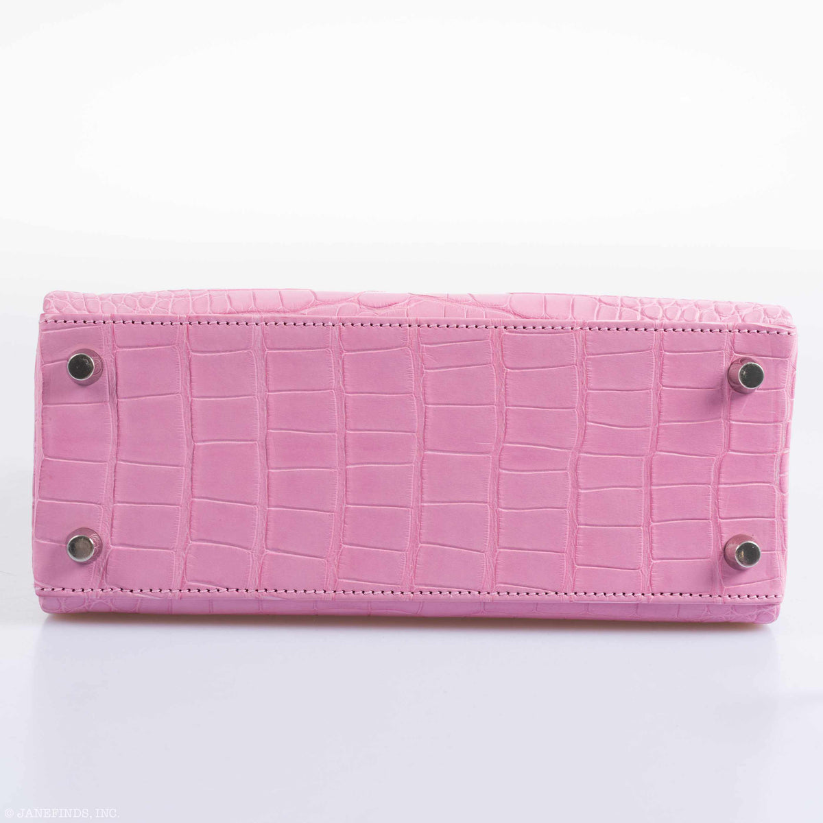 Hermes Kelly 25 Retourne 5P Bubblegum Pink Matte Alligator Palladium Hardware Hermes