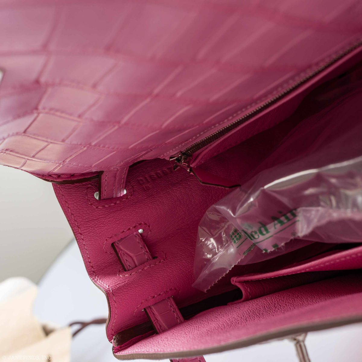 Hermes Kelly 25 Retourne 5P Bubblegum Pink Matte Alligator Palladium Hardware Hermes