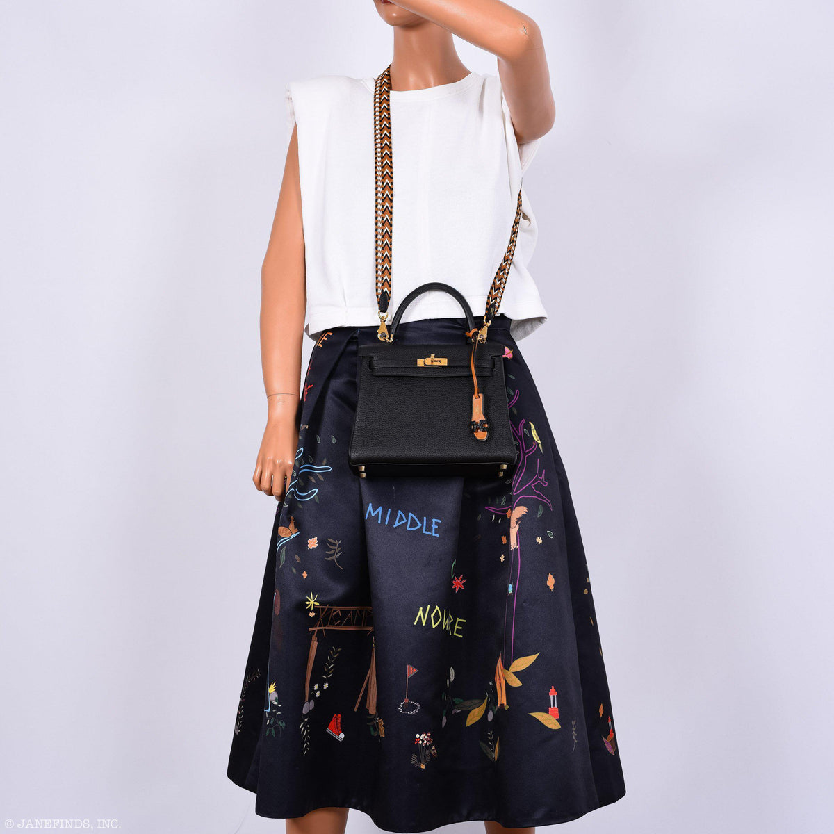 Hermes Kelly 25 Retourne Black Togo Gold Hardware Hermes