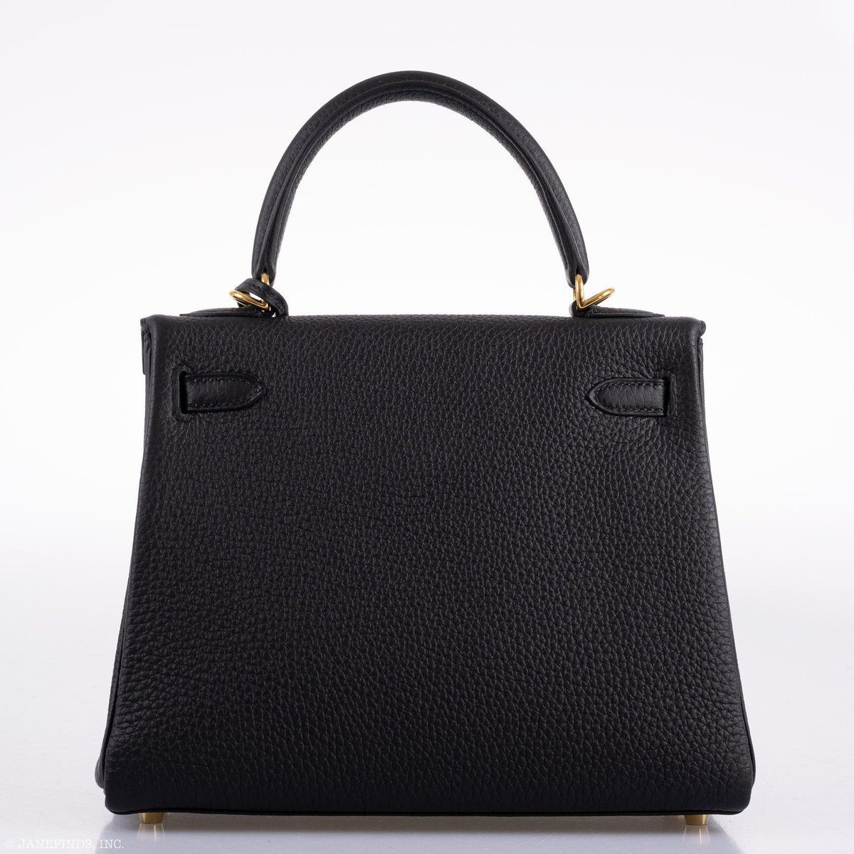 Hermes Kelly 25 Retourne Black Togo Gold Hardware Hermes
