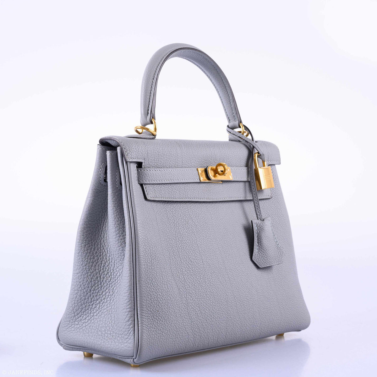 Hermes Kelly 25 Retourne Blue Glacier Togo Gold Hardware Hermes
