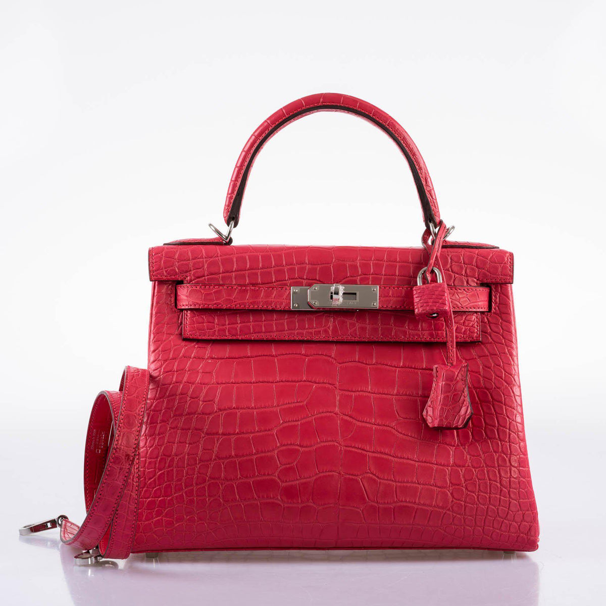 Hermes Kelly 25 Retourne Framboise Togo Palladium Hardware Hermes