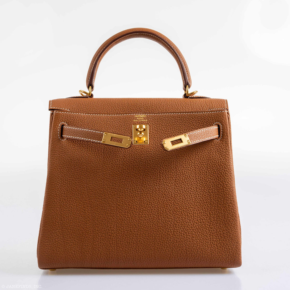 Hermes Kelly 25 Retourne Gold Togo Gold Hardware Hermes
