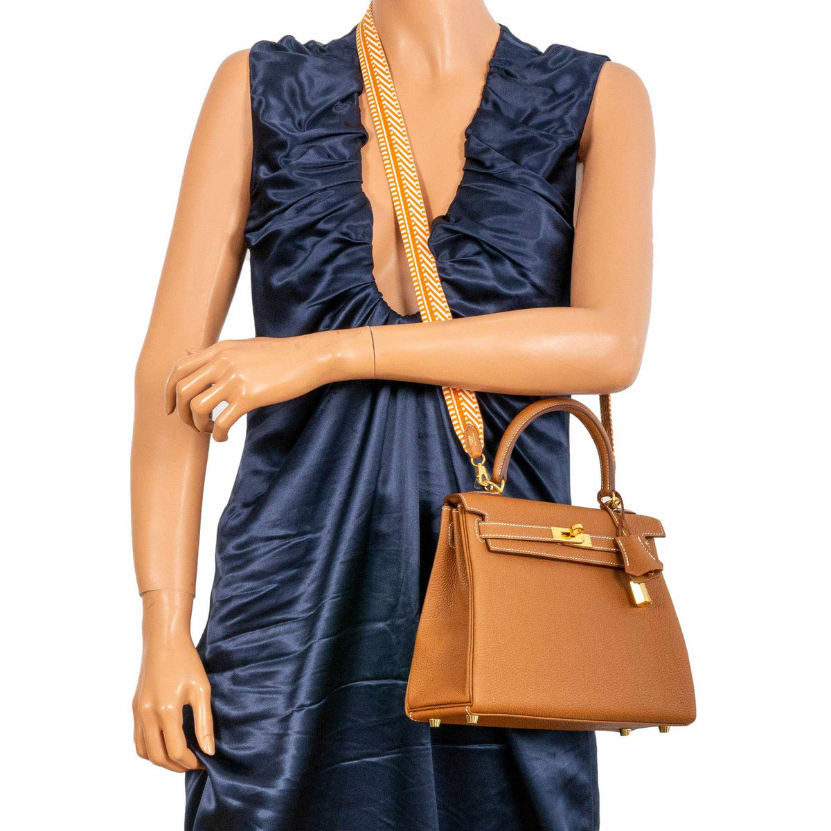 Hermes Kelly 25 Retourne Gold Togo Gold Hardware Hermes