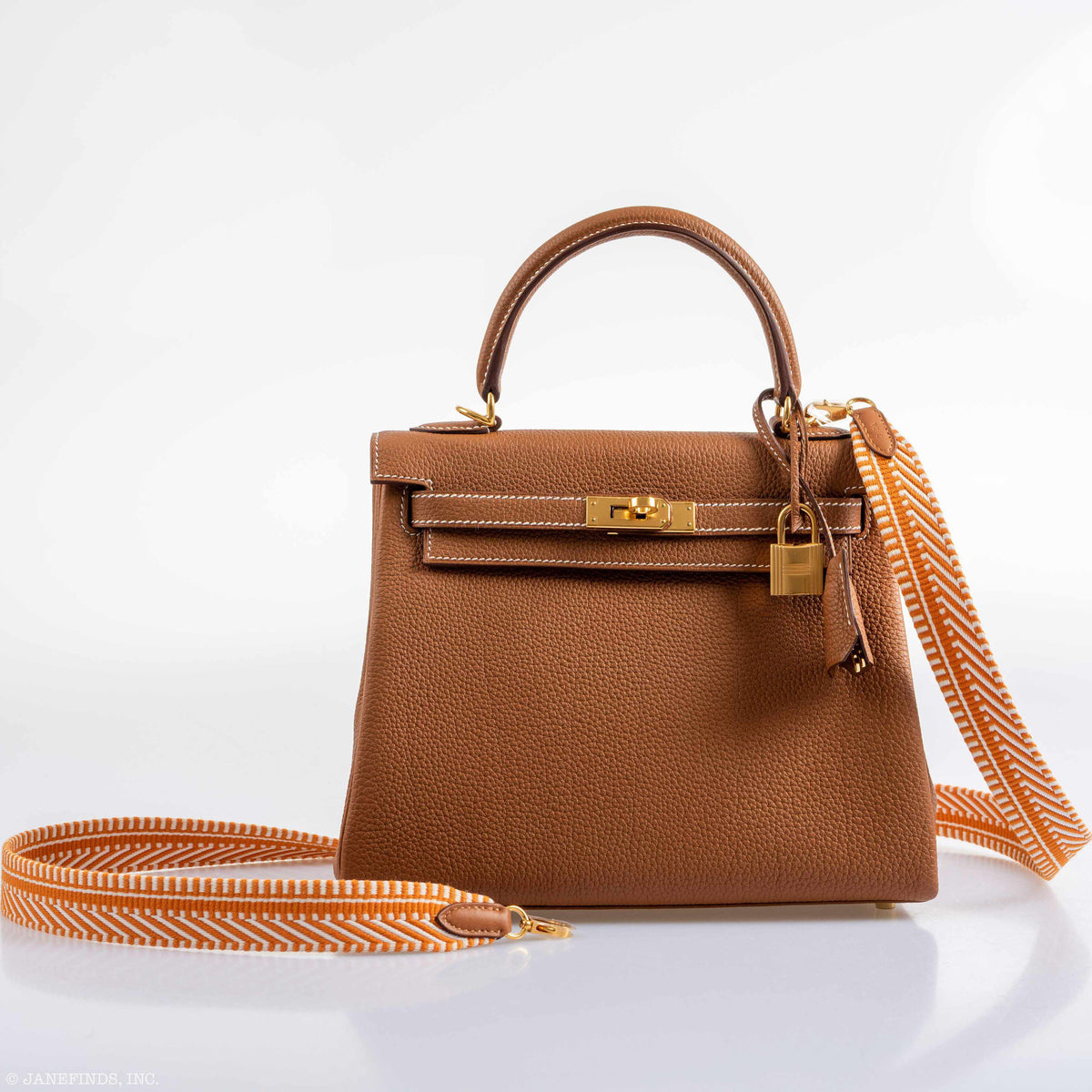 Hermes Kelly 25 Retourne Gold Togo Gold Hardware Hermes