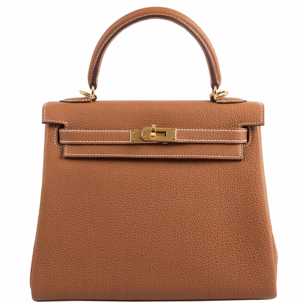 Hermes Kelly 25 Retourne Gold Togo Gold Hardware Hermes