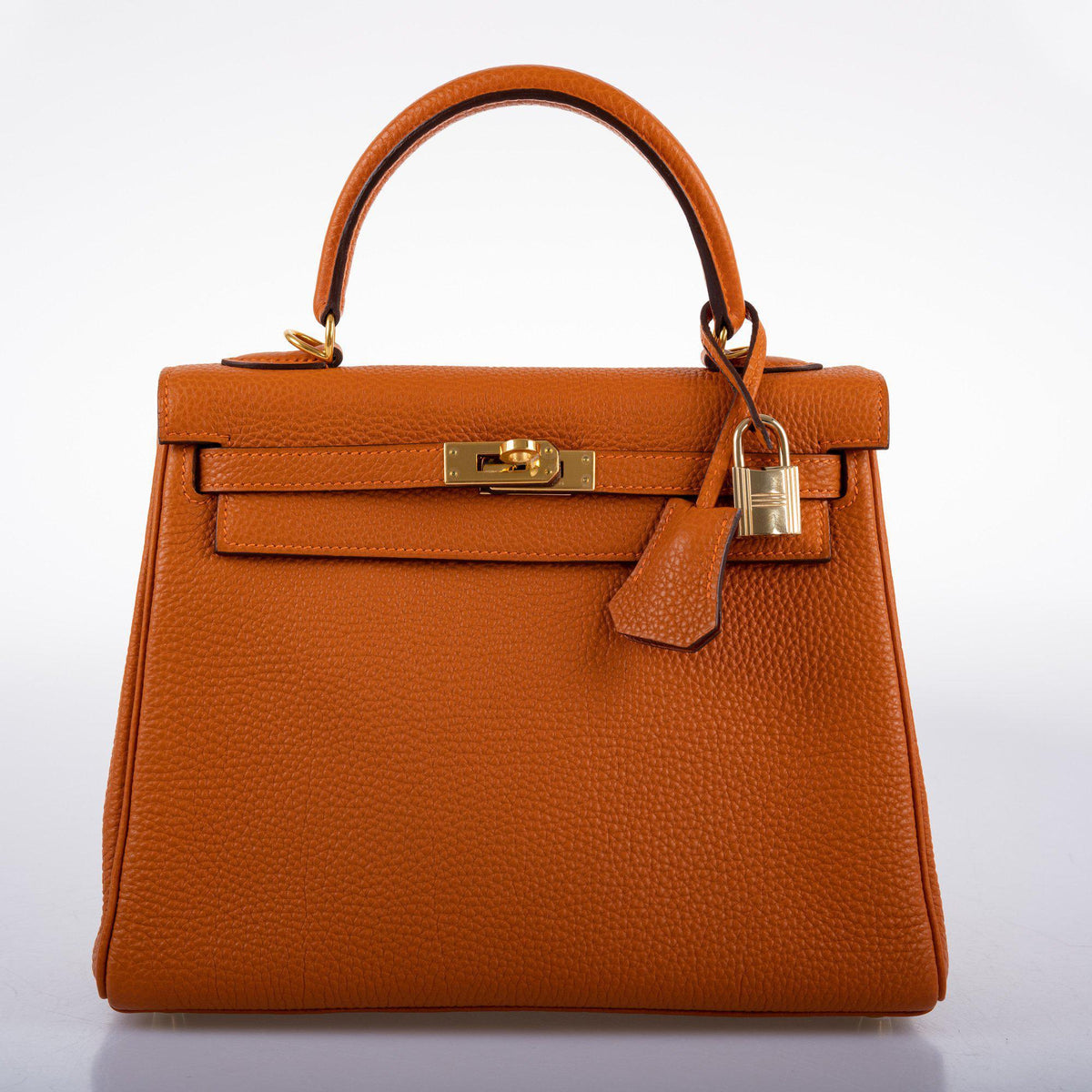 Hermes Kelly 25 Retourne Potiron Togo leather Gold Hardware Hermes