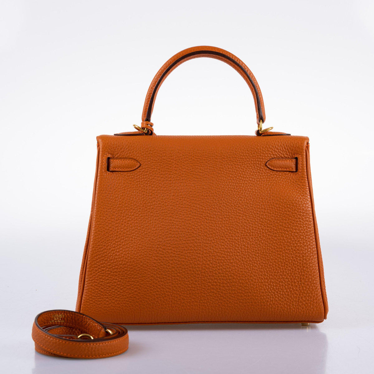 Hermes Kelly 25 Retourne Potiron Togo leather Gold Hardware Hermes