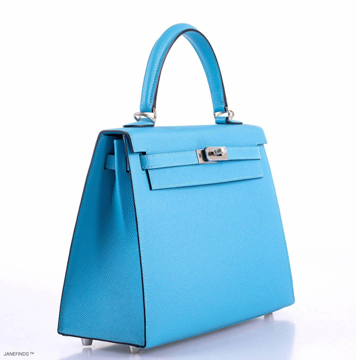 Hermes Kelly 25 Sellier Bleu du Nord Epsom leather Palladium Hardware Hermes