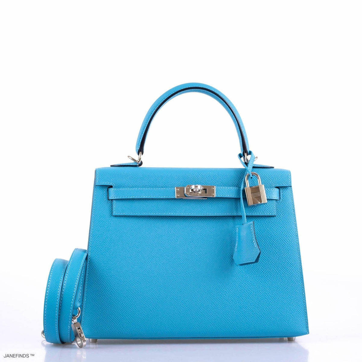 Hermes Kelly 25 Sellier Bleu du Nord Epsom leather Palladium Hardware Hermes
