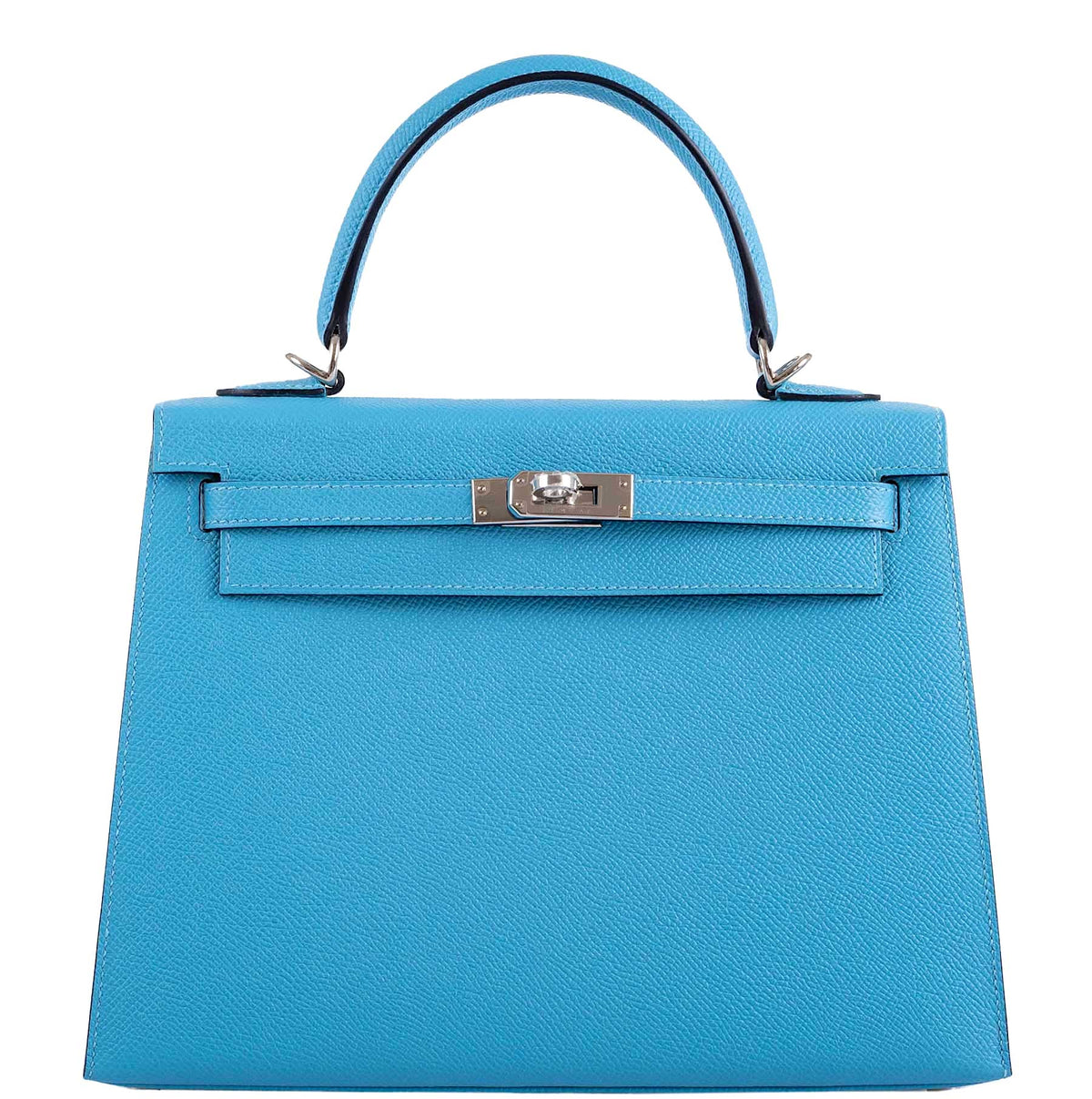 Hermes Kelly 25 Sellier Bleu du Nord Epsom leather Palladium Hardware Hermes