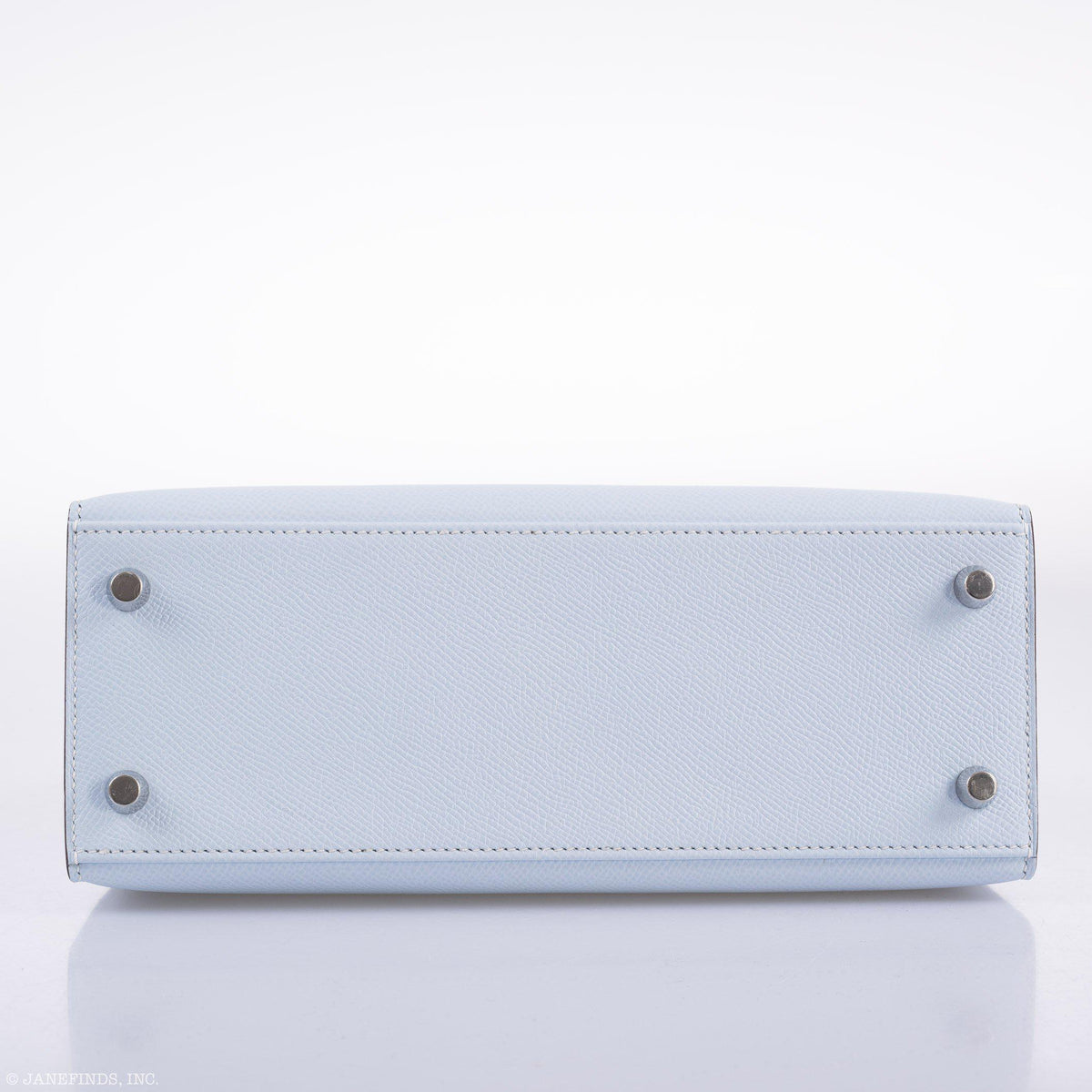 Hermes Kelly 25 Sellier Blue Brume Epsom Palladium Hardware Hermes