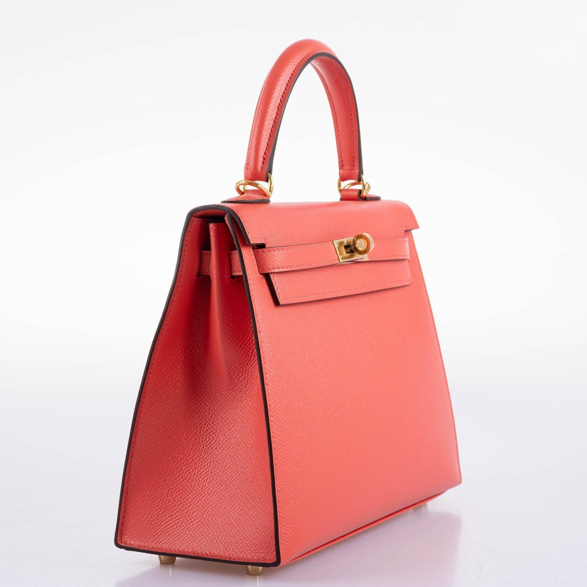 Hermes Kelly 25 Sellier Rose Jaipur Epsom Gold Hardware Hermes