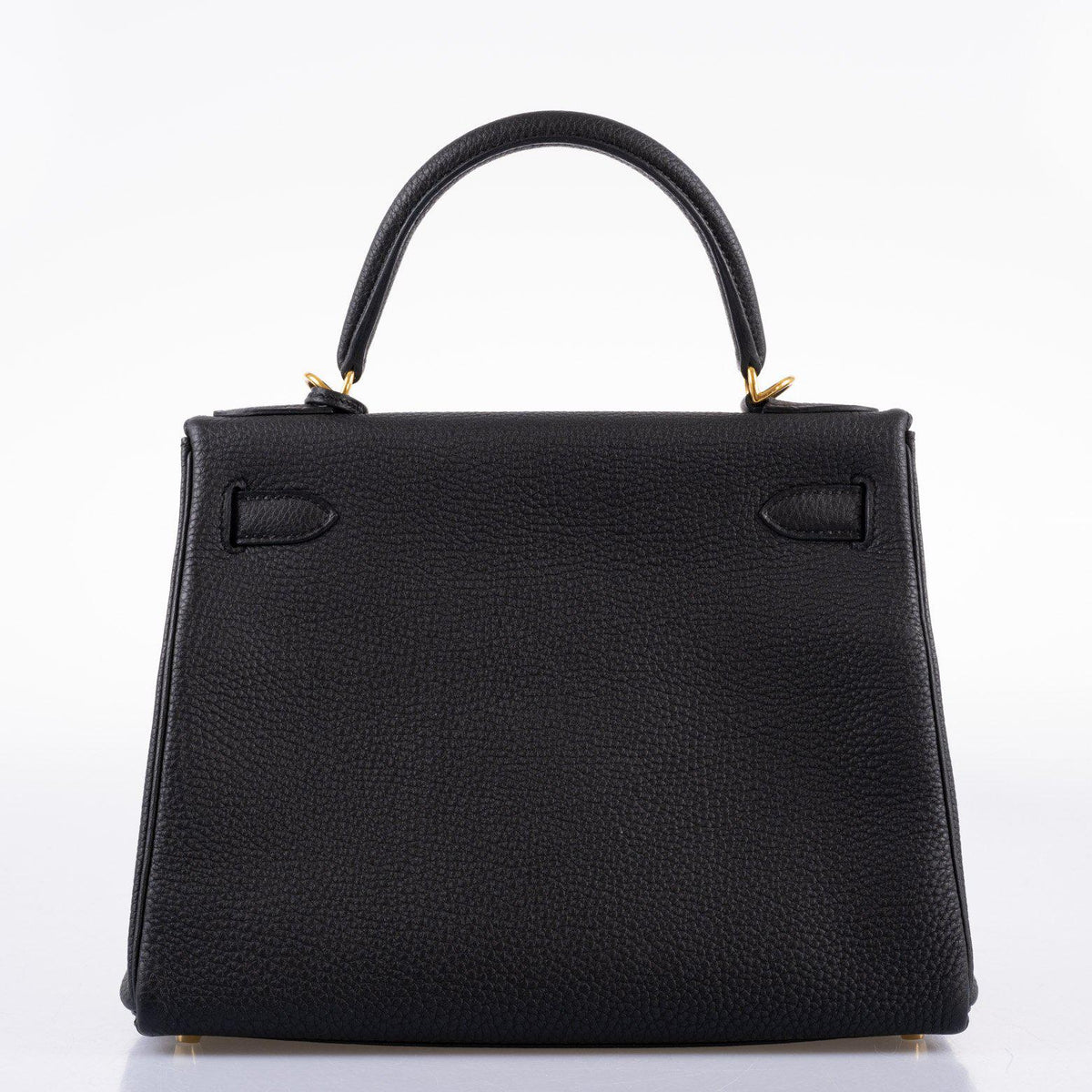 Hermes Kelly 28 Retourne Black Togo with Gold Hardware Hermes