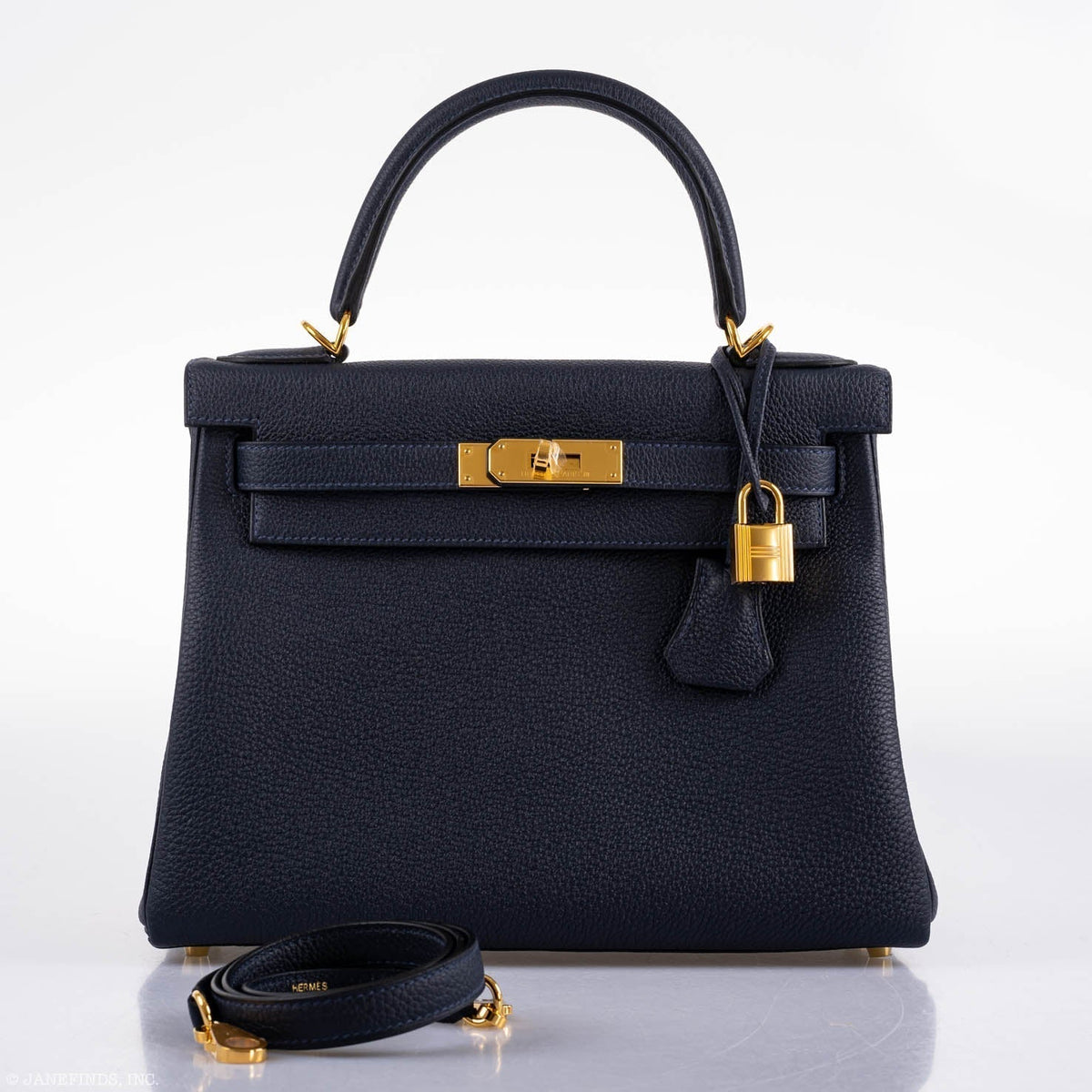 Hermes Kelly 28 Retourne Blue Nuit Togo Gold Hardware Hermes