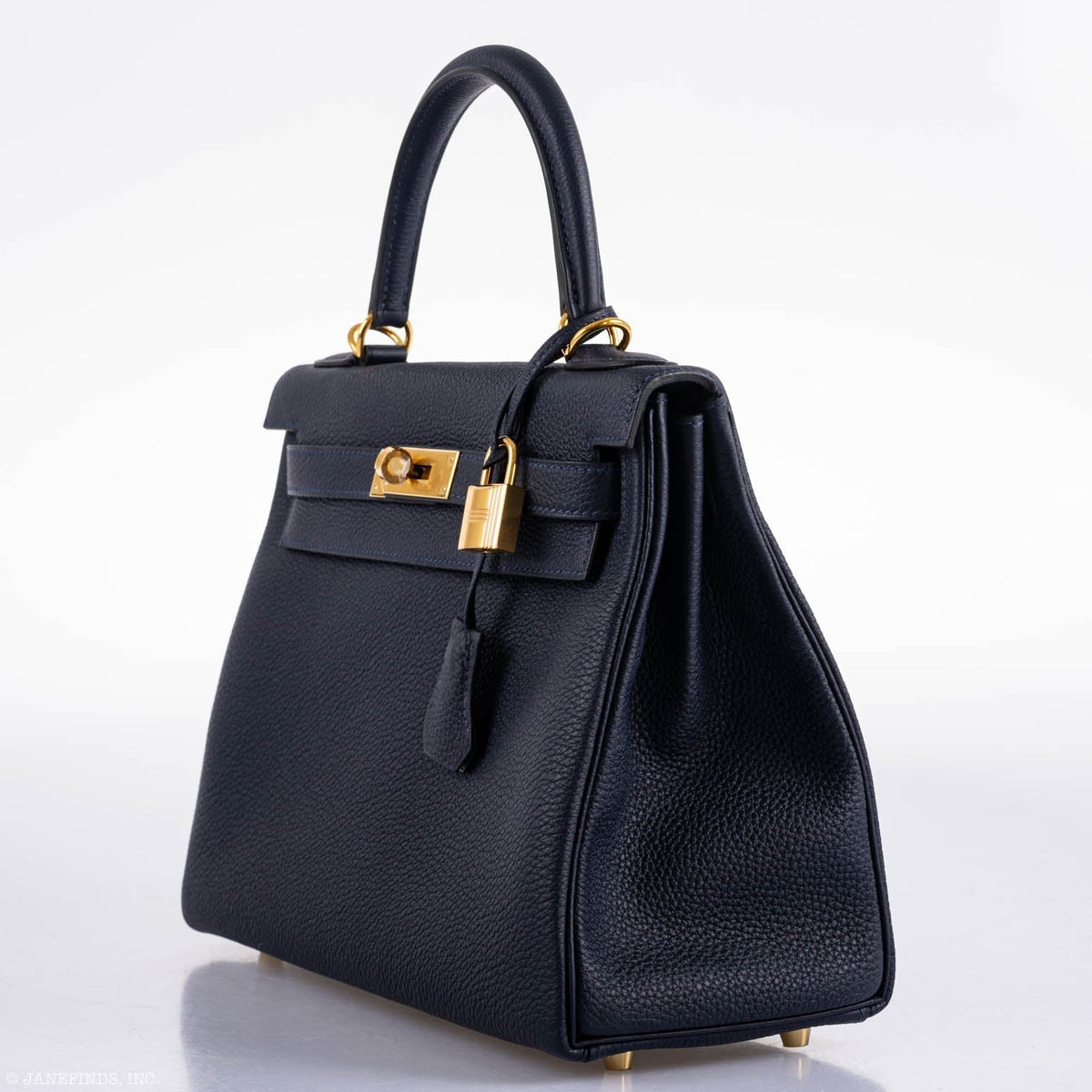 Hermes Kelly 28 Retourne Blue Nuit Togo Gold Hardware Hermes