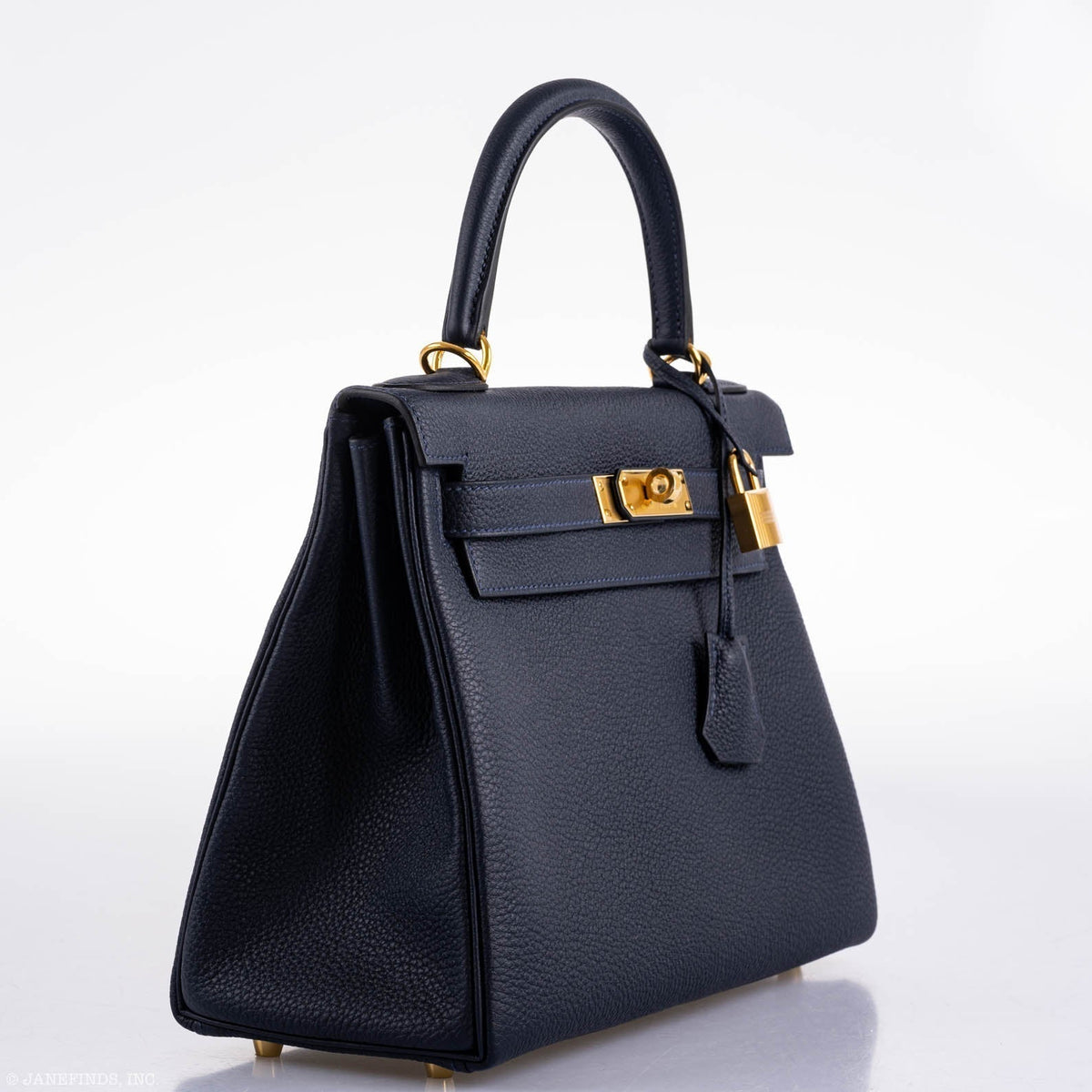 Hermes Kelly 28 Retourne Blue Nuit Togo Gold Hardware Hermes