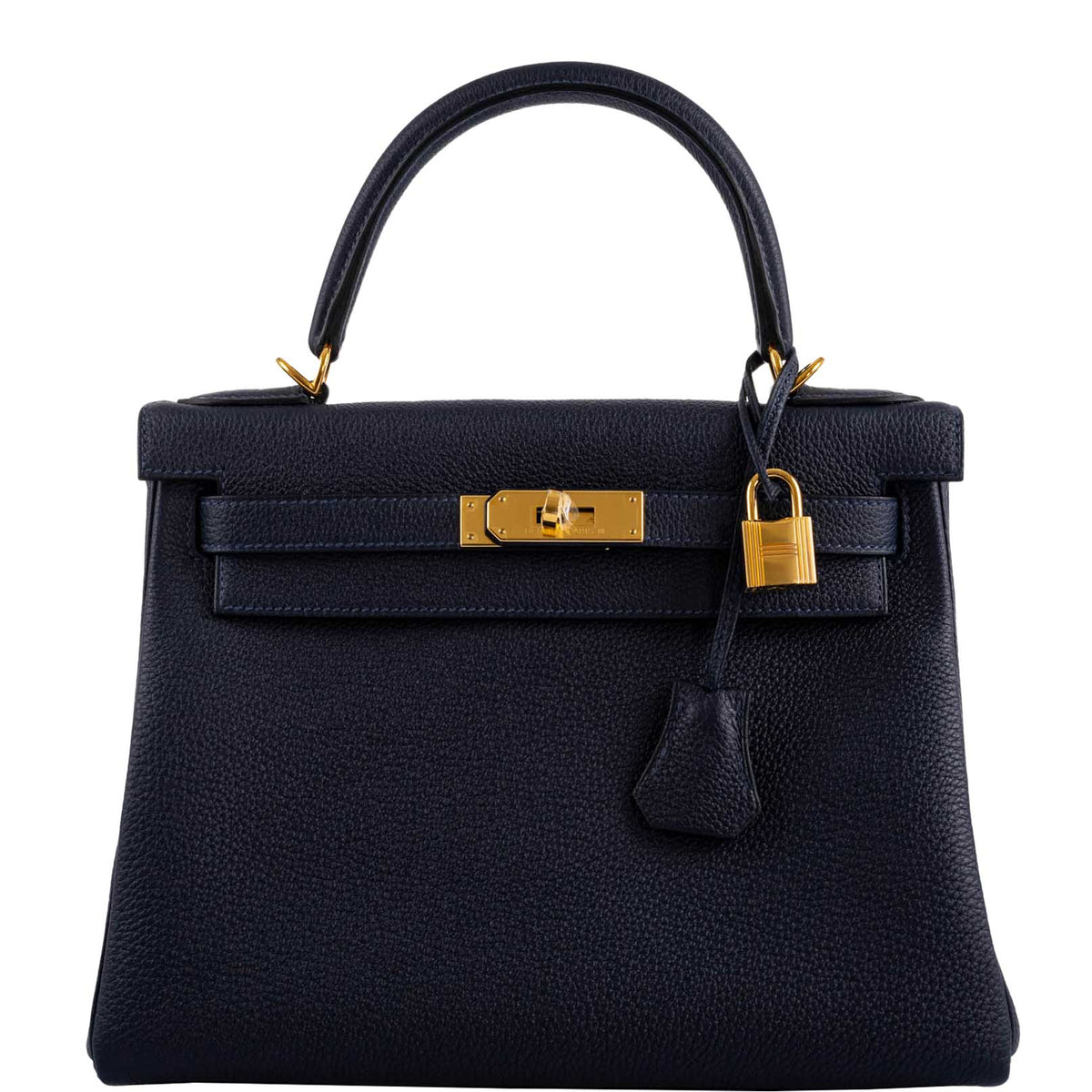 Hermes Kelly 28 Retourne Blue Nuit Togo Gold Hardware Hermes
