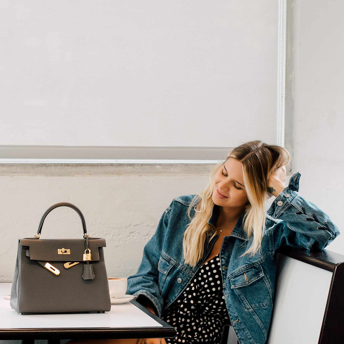 Hermes Kelly 28 Retourne Etain Togo Leather Gold Hardware Hermes
