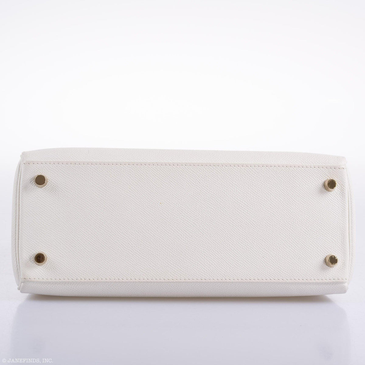 Hermes Kelly 28 Retourne White Epsom with Gold Hardware Hermes