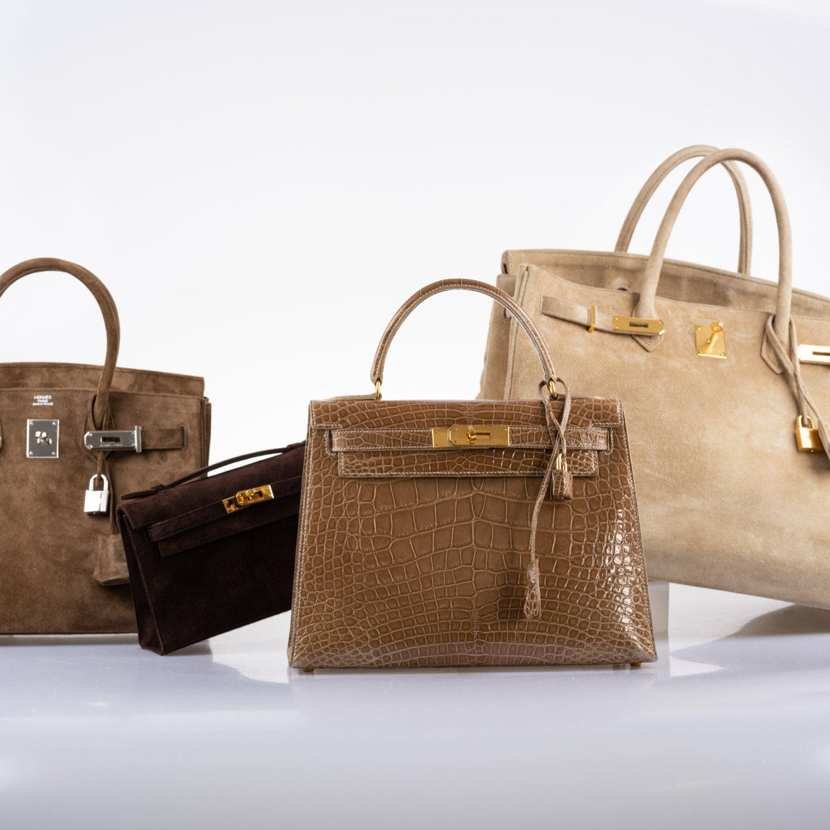 Hermes Kelly 28 Sellier Ficelle Alligator with Gold Hardware Hermes