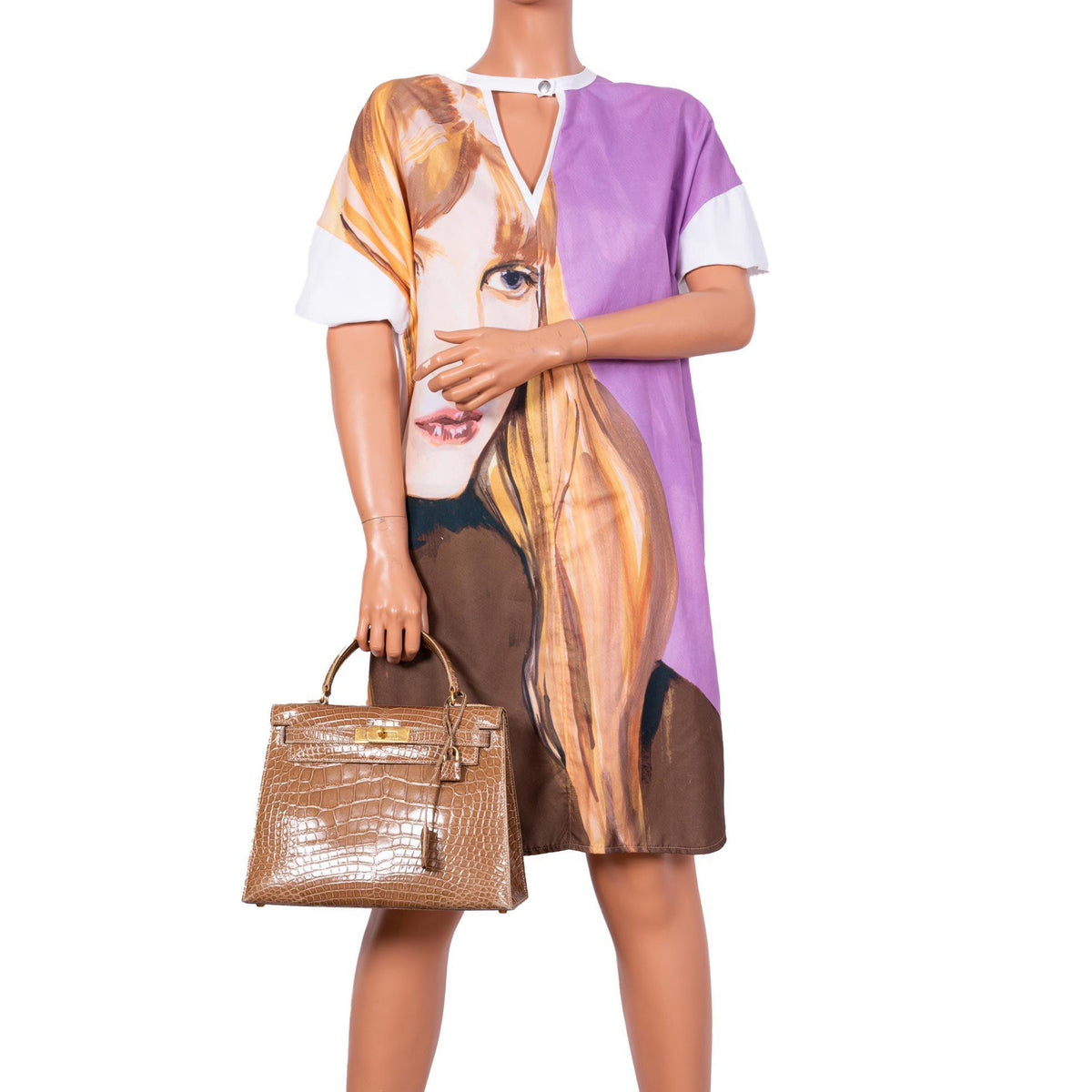 Hermes Kelly 28 Sellier Ficelle Alligator with Gold Hardware Hermes