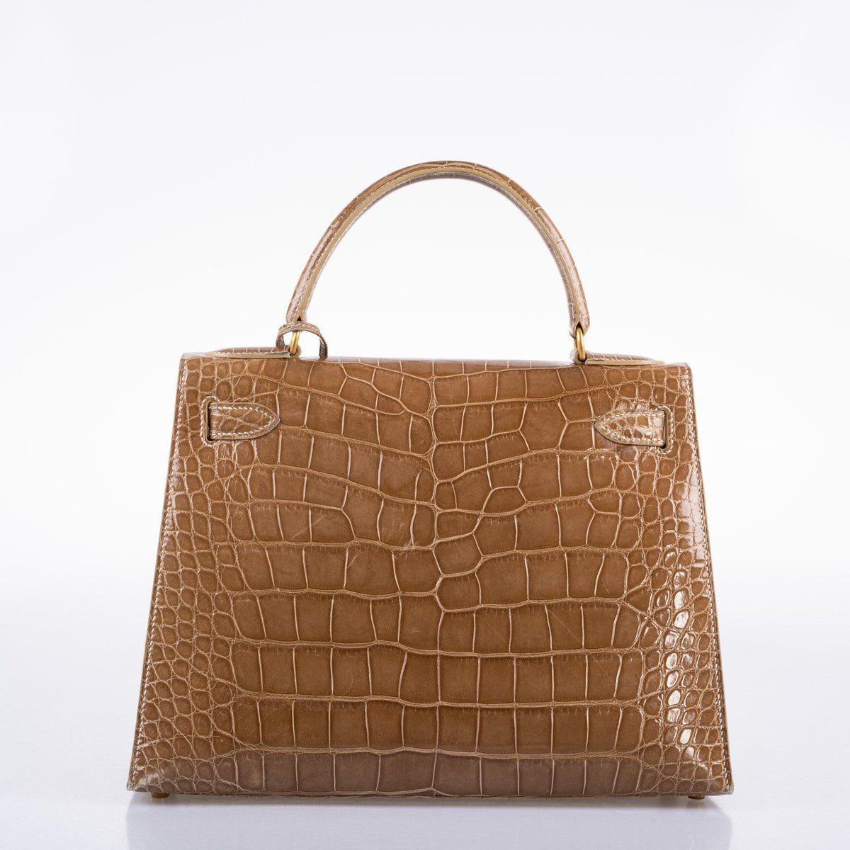 Hermes Kelly 28 Sellier Ficelle Alligator with Gold Hardware Hermes
