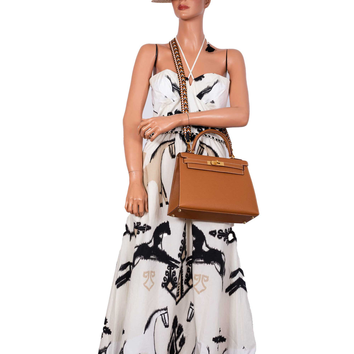 Hermes Kelly 28 Sellier Gold Epsom with Gold Hardware Hermes
