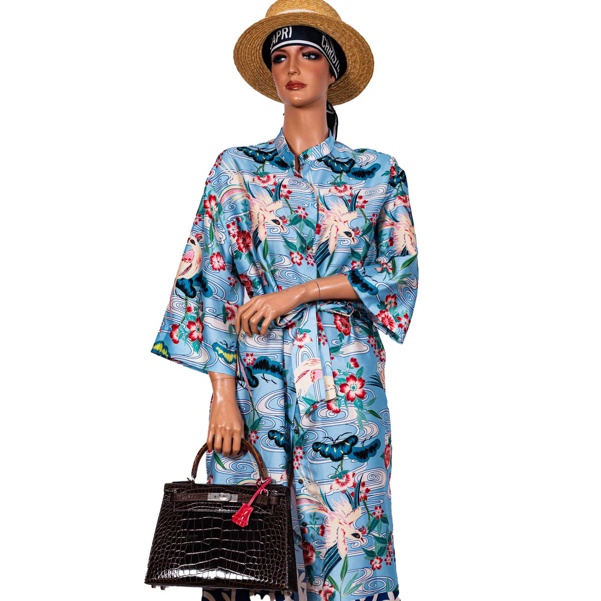 Hermes Kelly 28 Sellier Macassar, Ebene, Miel and Rose Extreme Alligator Palladium Hardware Hermes