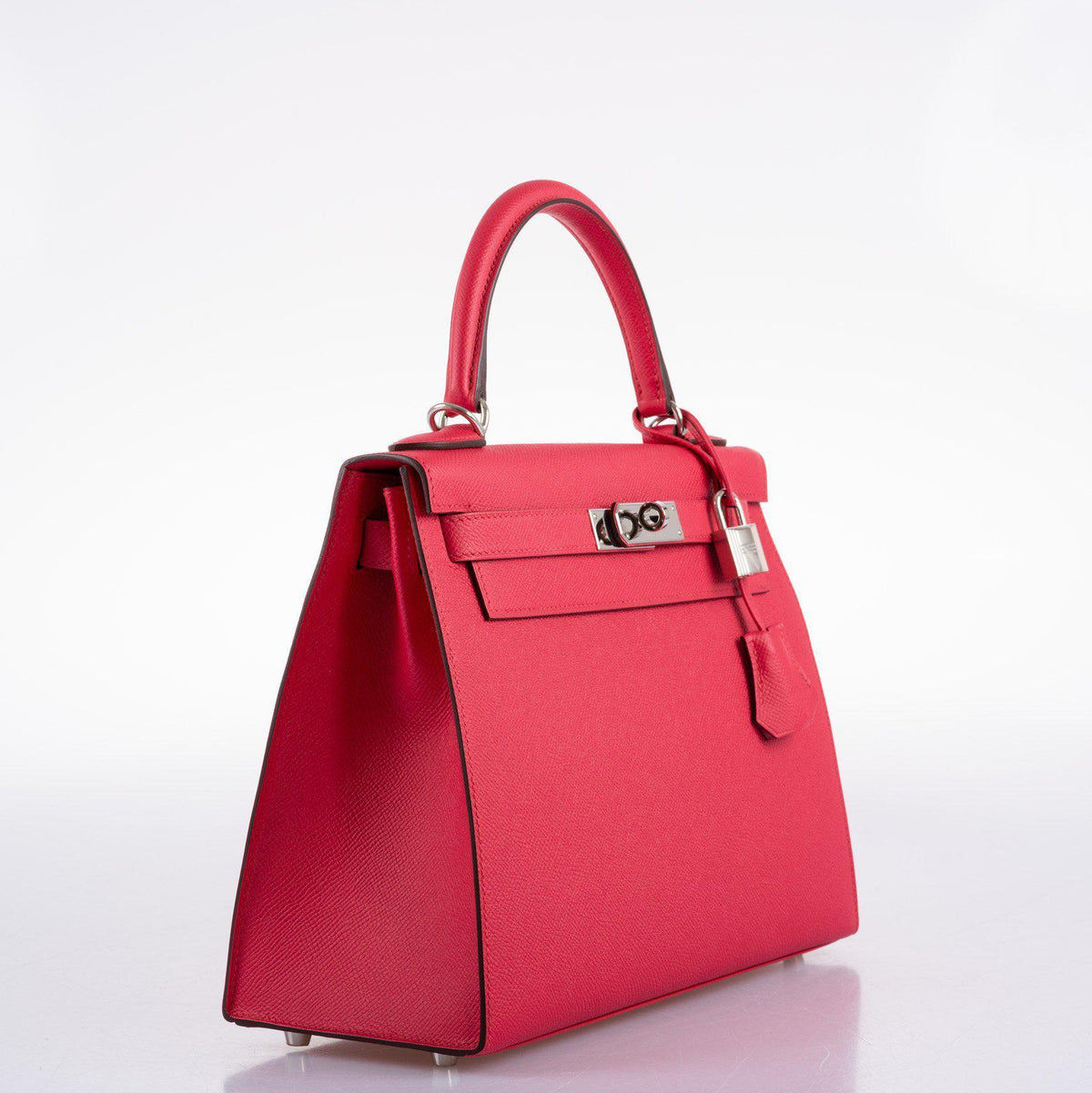 Hermes Kelly 28 Sellier Rose Extreme Epsom leather Palladium Hardware Hermes