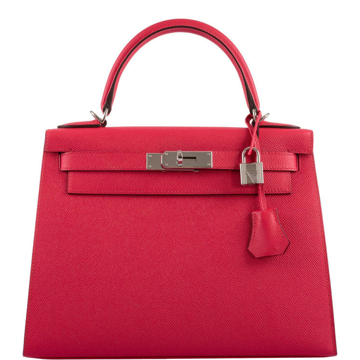 Hermes Kelly 28 Sellier Rose Extreme Epsom leather Palladium Hardware Hermes