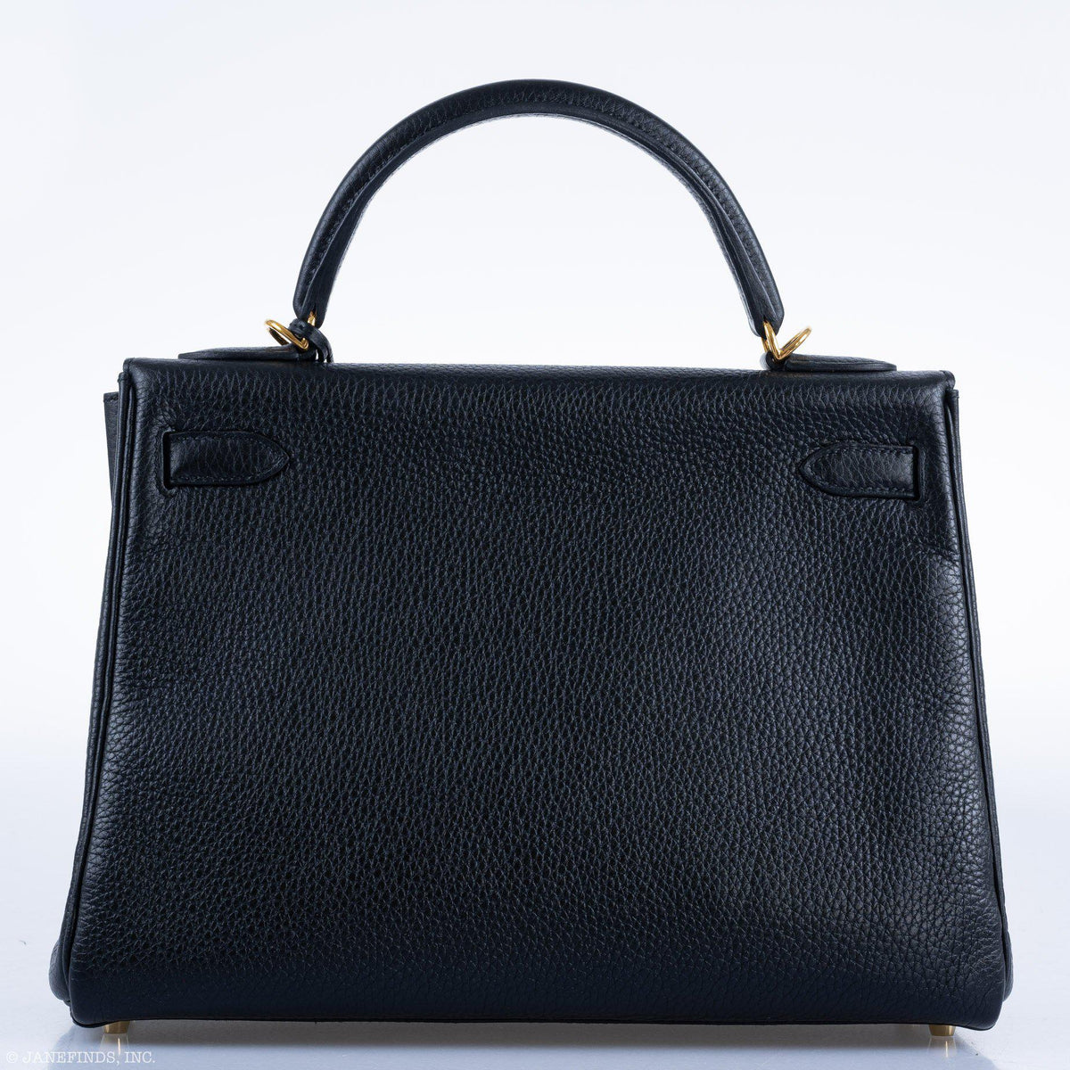 Hermes Kelly 32 Black Togo Gold Hardware Hermes