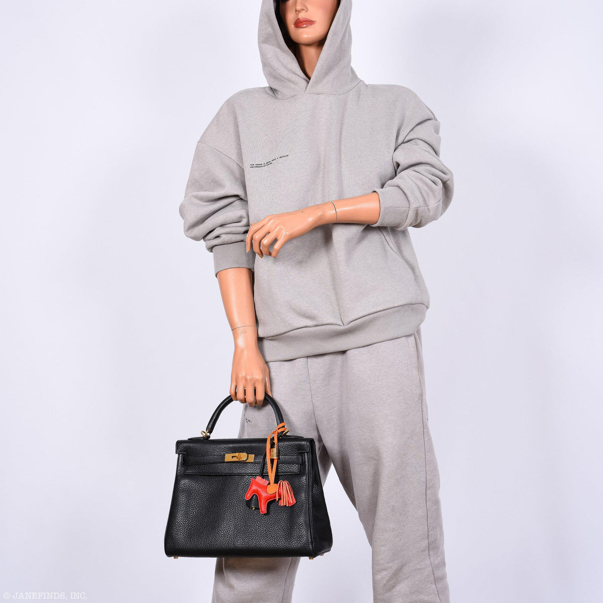 Hermes Kelly 32 Black Togo Gold Hardware Hermes