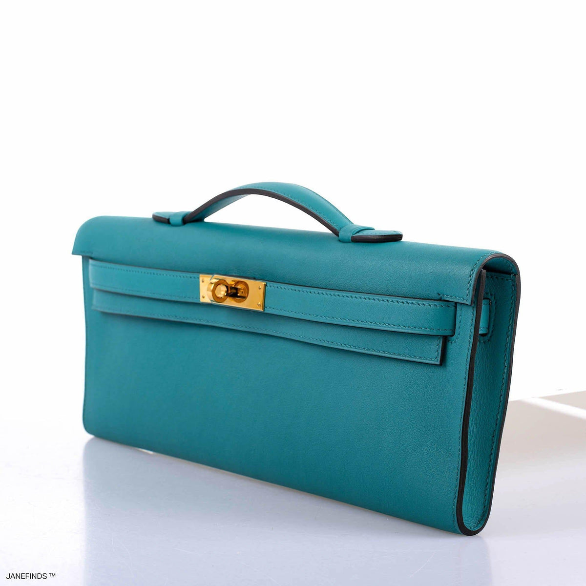 Hermes Kelly Cut Blue Paon Swift leather Gold Hardware Hermes