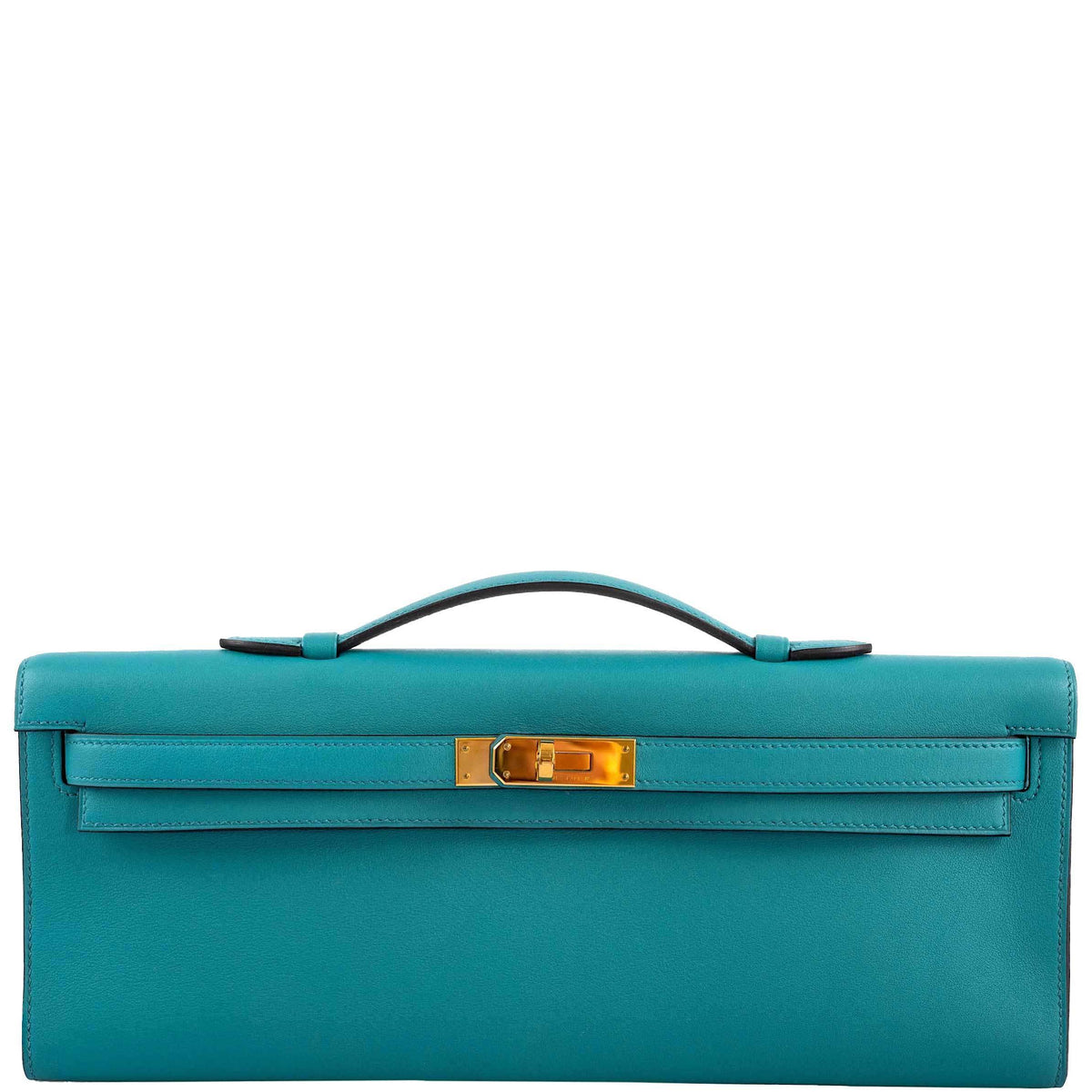 Hermes Kelly Cut Blue Paon Swift leather Gold Hardware Hermes