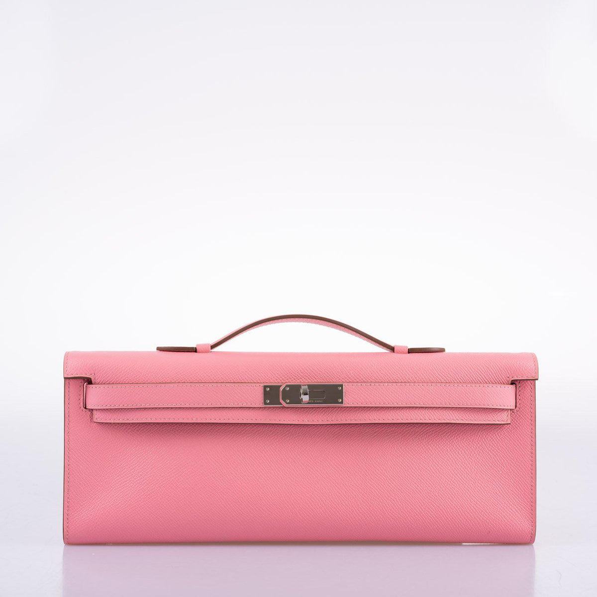 Hermes Kelly Cut Rose Confetti Epsom leather Palladium Hardware Hermes