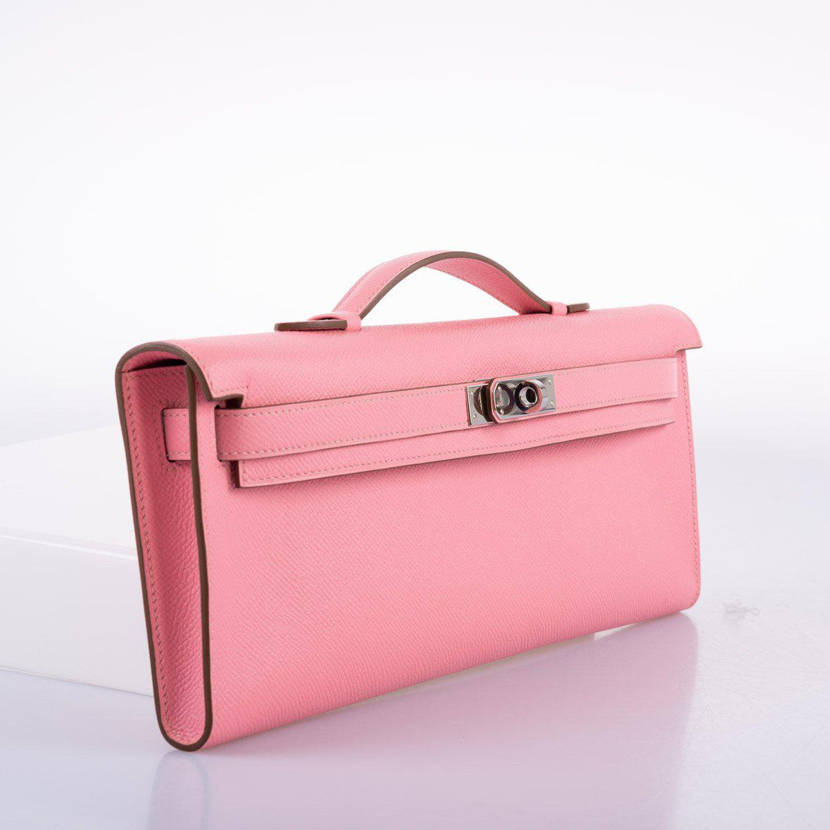 Hermes Kelly Cut Rose Confetti Epsom leather Palladium Hardware Hermes