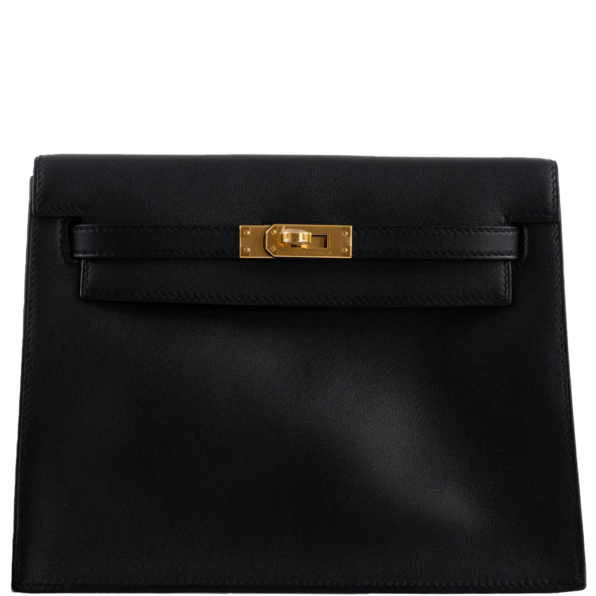 Hermes Kelly Danse II Black Swift with Gold Hardware Hermes