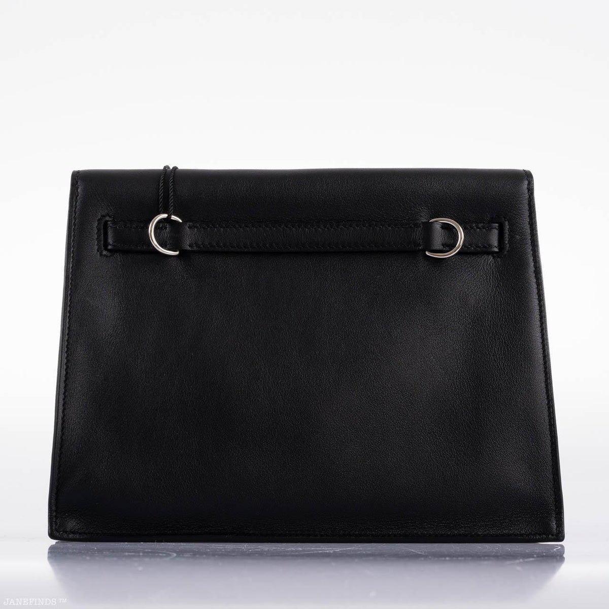 Hermes Kelly Danse II Black Swift with Palladium Hardware Hermes