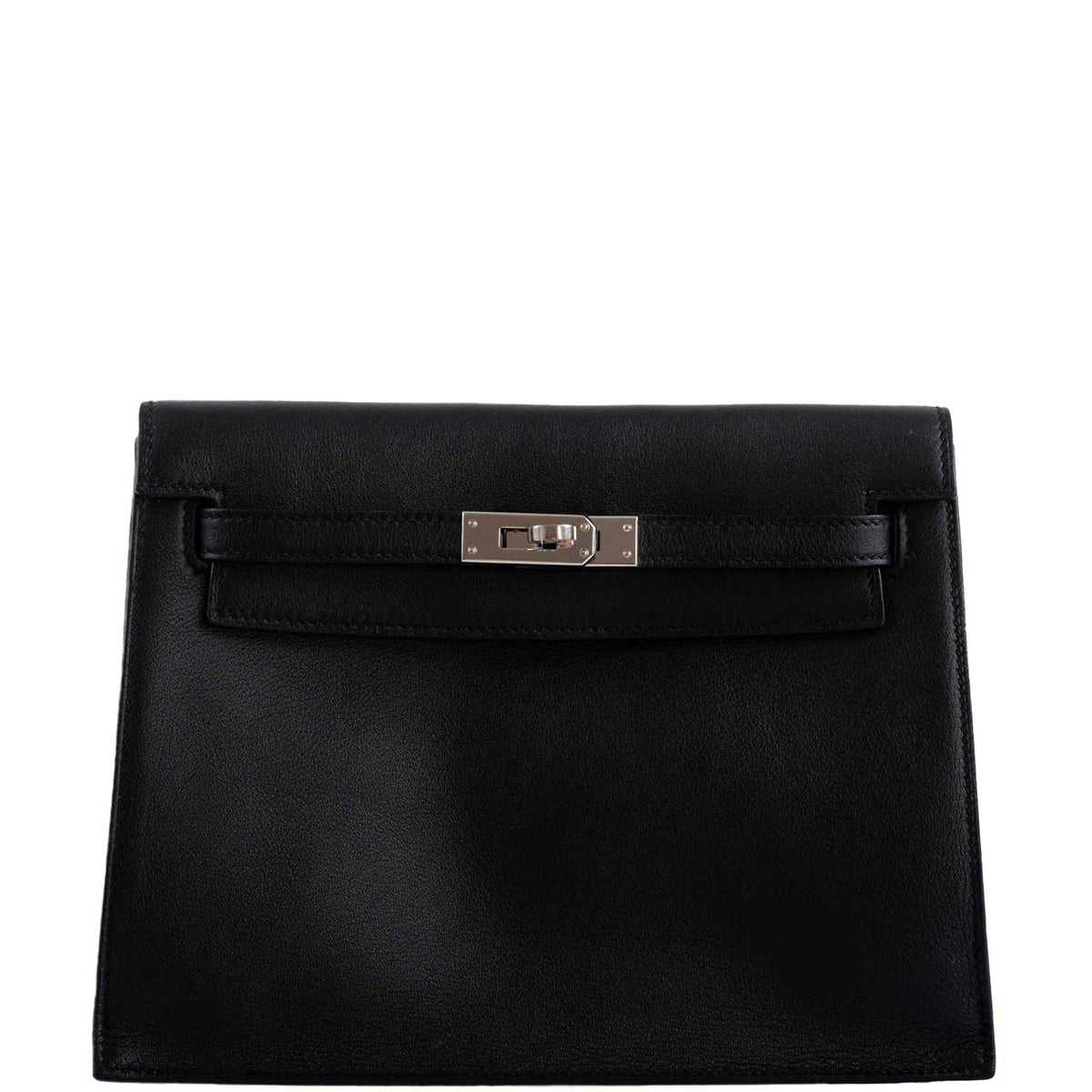 Hermes Kelly Danse II Black Swift with Palladium Hardware Hermes