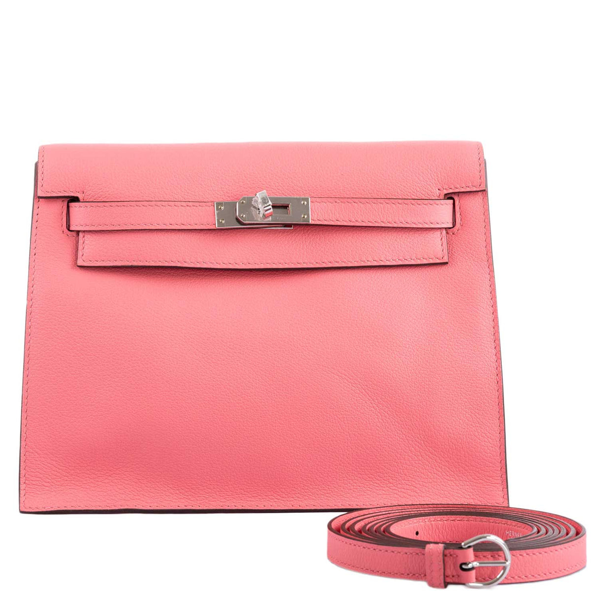 Hermes Kelly Danse II Rose D'ete Evercolor leather Palladium Hardware Hermes