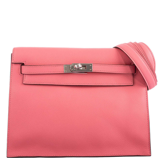 Hermes Kelly Danse II Rose D'ete Evercolor leather Palladium Hardware - 2020, Y