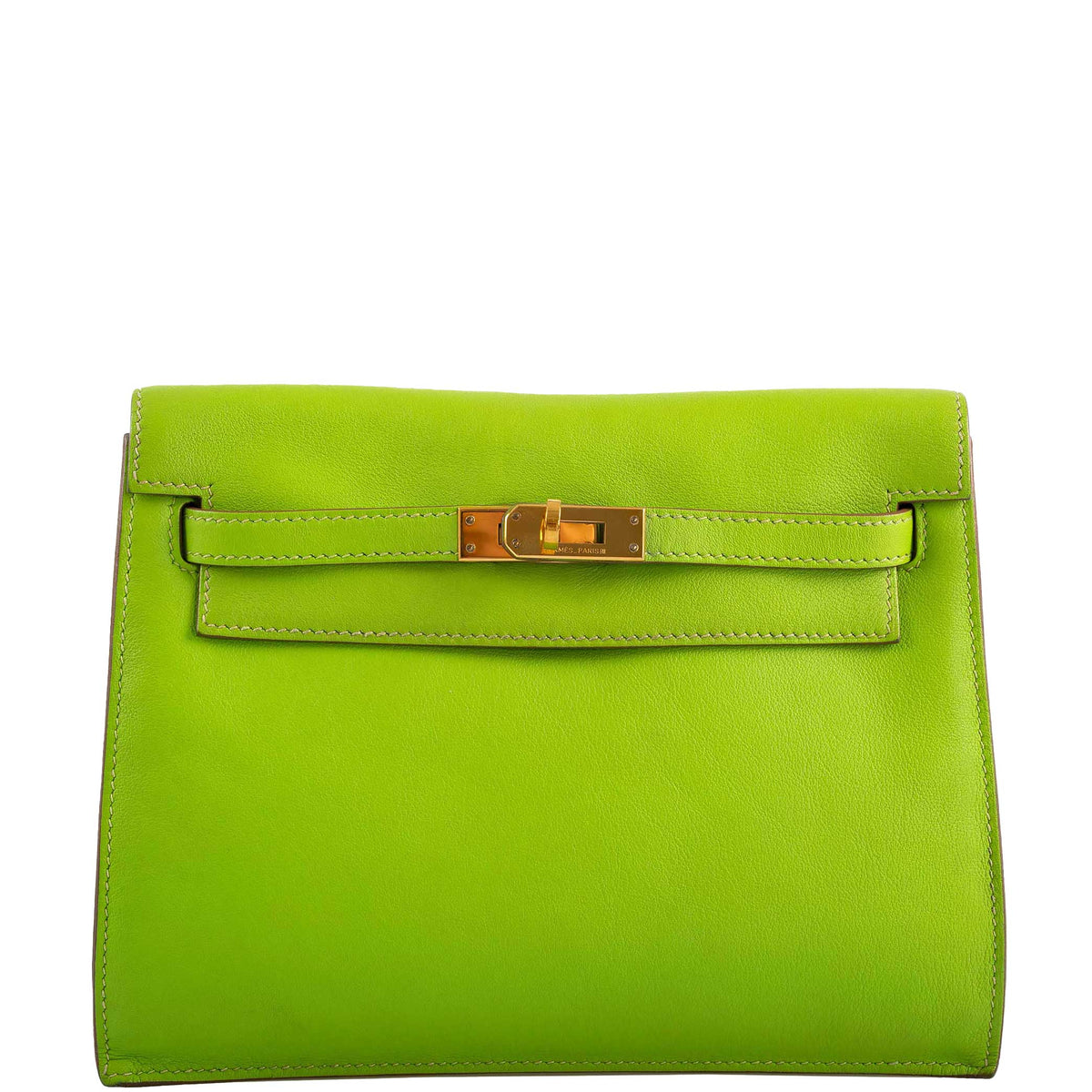 Hermes Kelly Danse II Vert Cru Swift with Gold Hardware Hermes