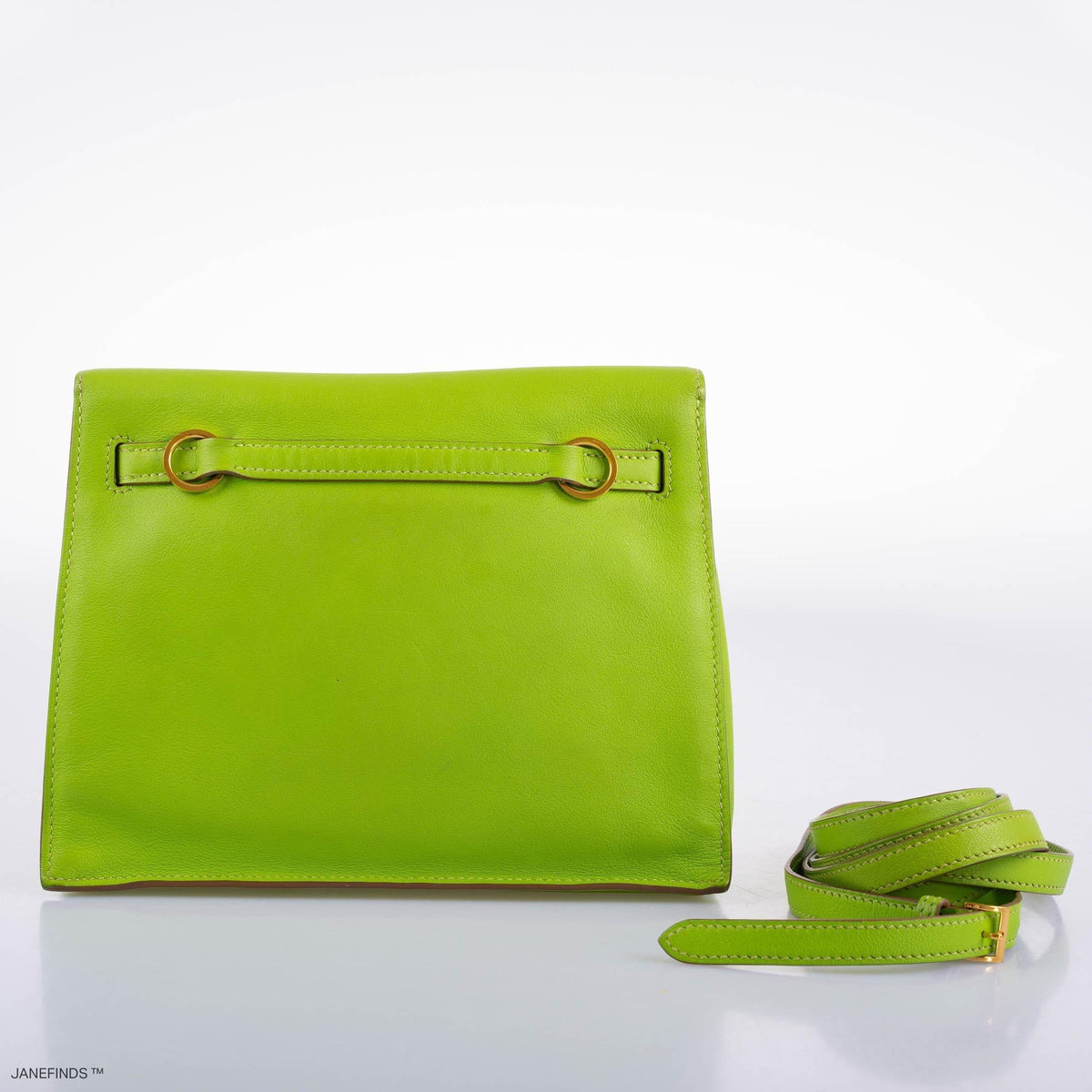 Hermes Kelly Danse II Vert Cru Swift with Gold Hardware Hermes
