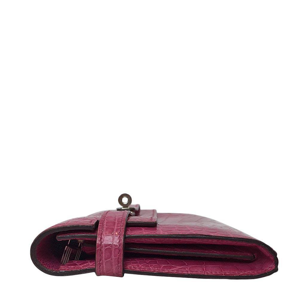 Hermès Kelly Long Wallet Clutch Fuchsia Bag Crowned Bag