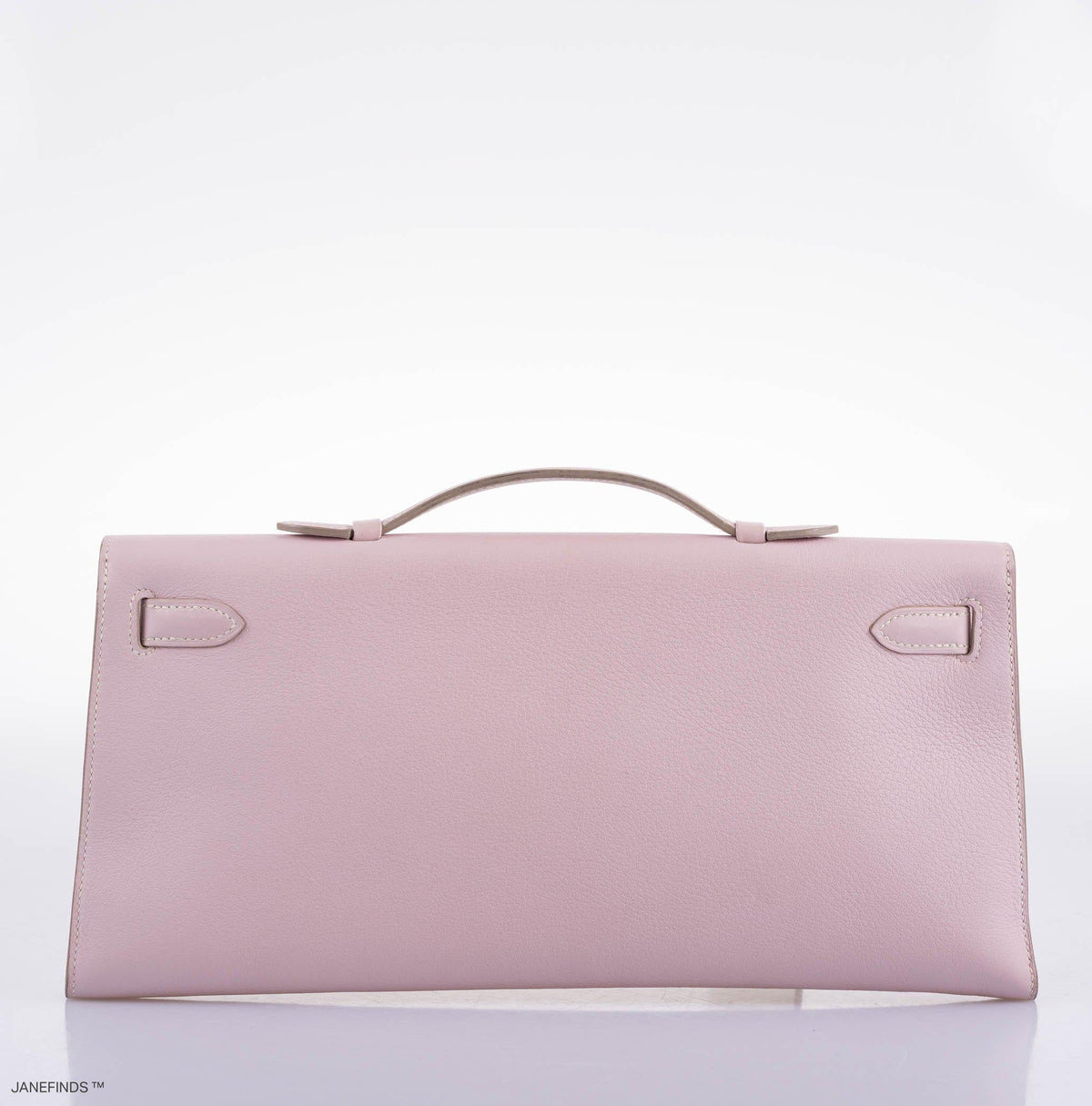 Hermes Kelly Longue Rose Dragee Evergrain with Palladium Hardware Hermes