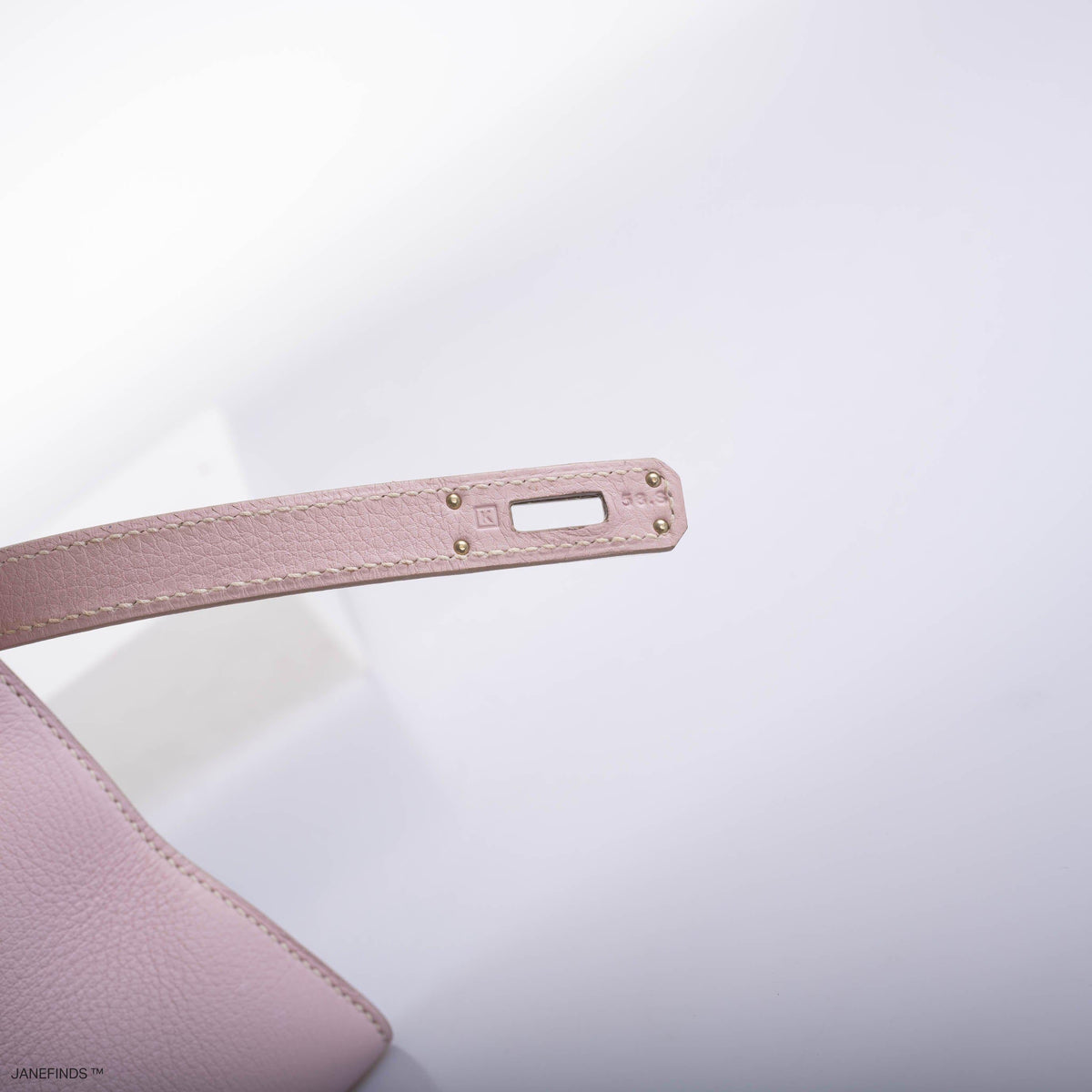 Hermes Kelly Longue Rose Dragee Evergrain with Palladium Hardware Hermes